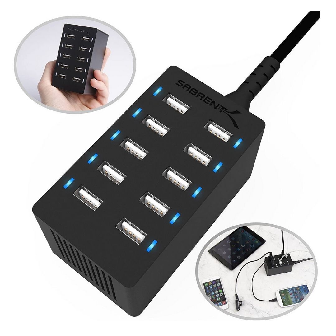 Family-Sized Desktop USB Rapid Charger