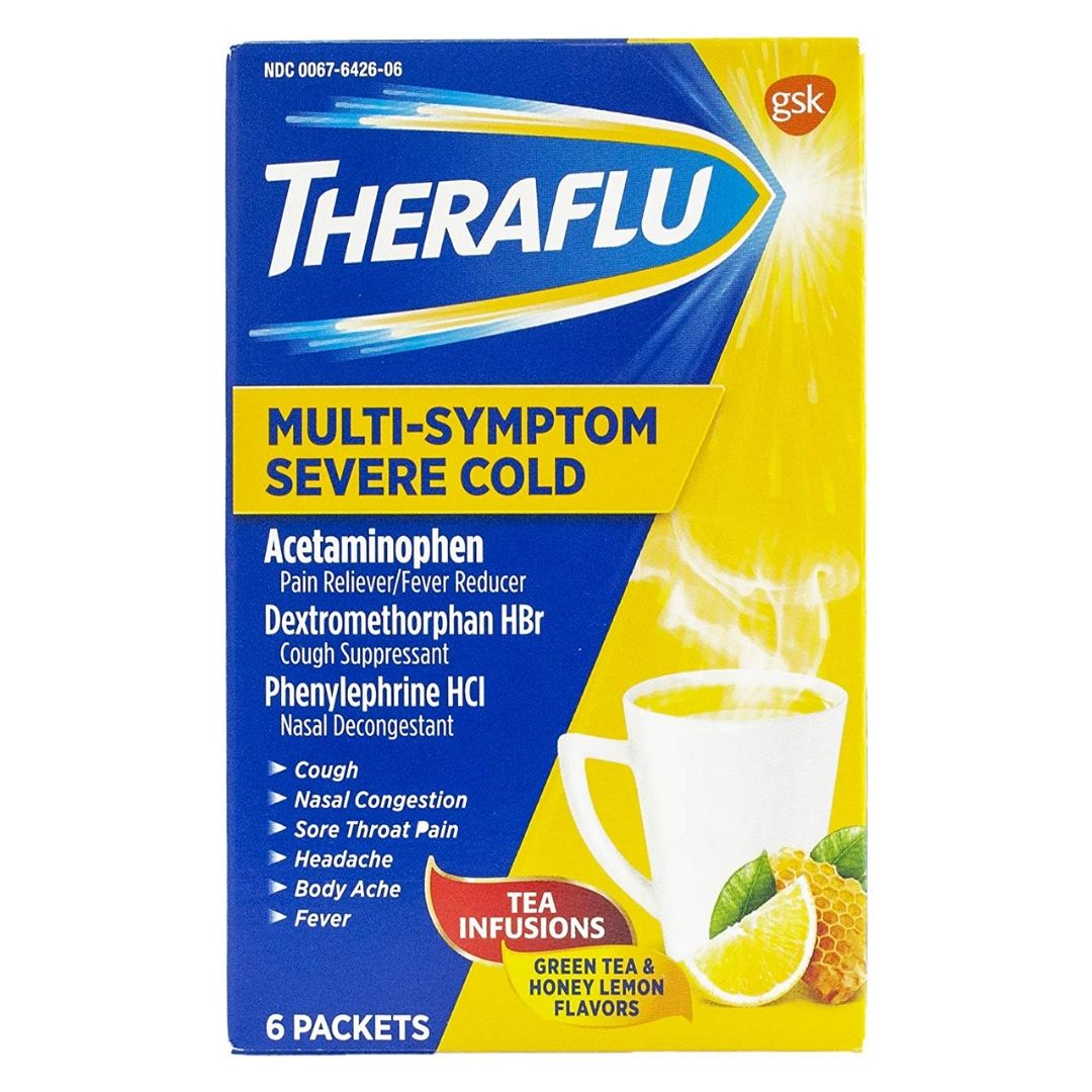 Theraflu Cold & Flu Relief With Lipton flavors